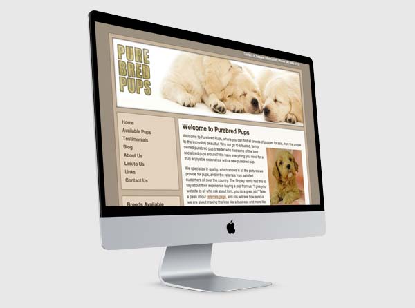 Dog Breeder Website Design