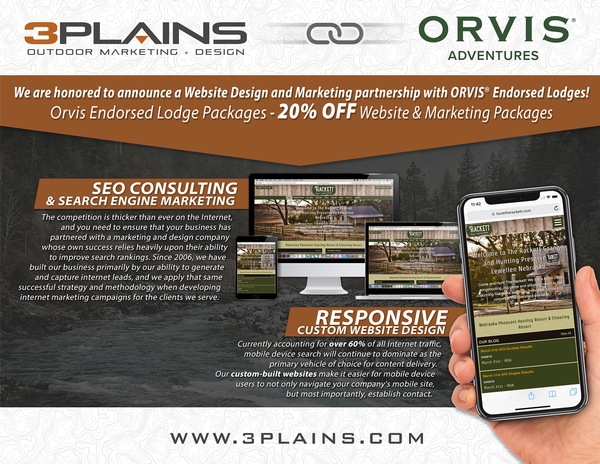 3plains Partners With Orvis® Endorsed Lodges