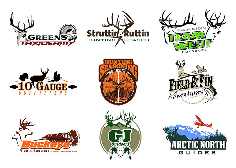 Premium Vector Set Of Hunting And Fishing Labels, Badges, Logos Vintage  Deer Head, Hunter Weapons, Forest Wild Animals And Other Advertising Hunter