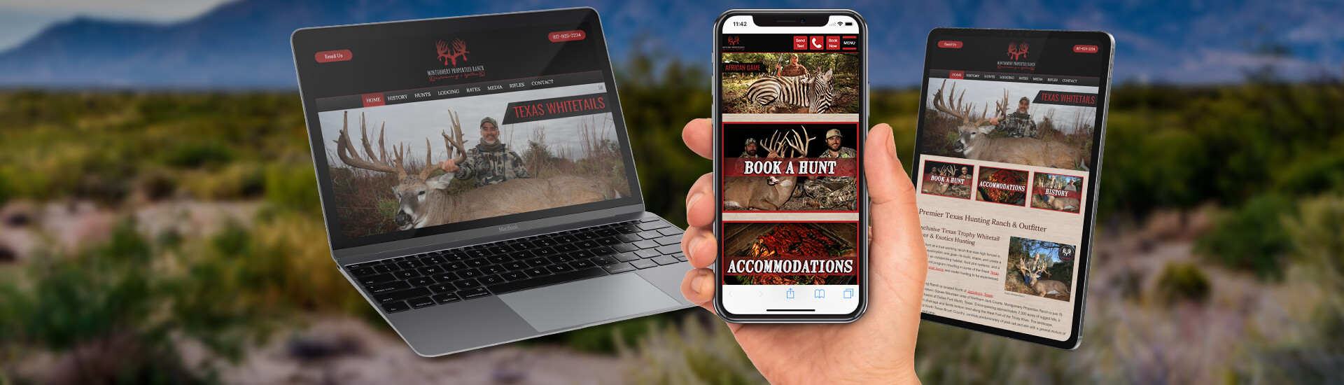 Hunting Website Design by 3plains Hunting Website Design by 3plains