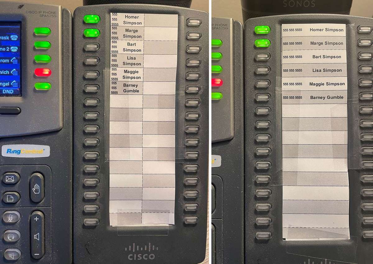 Cisco SPA500S Expansion Template