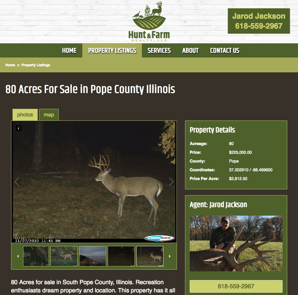 Web Design for Hunting Land and Recreational Websites Web Design for Hunting Land and Recreational Websites