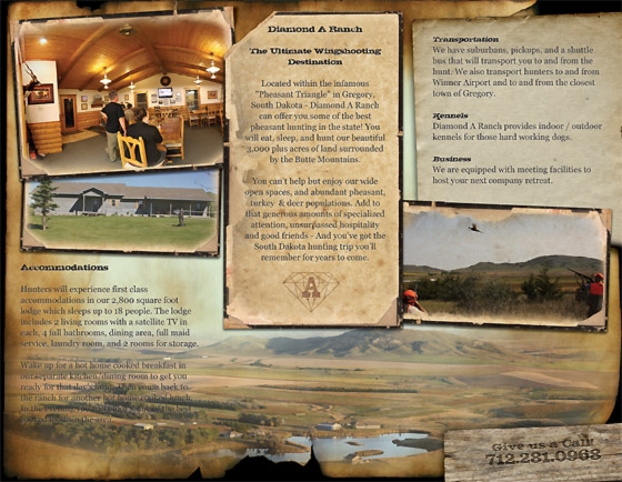 Inside a Hunting Brochure Hunting Brochure Tri-Fold Example Back