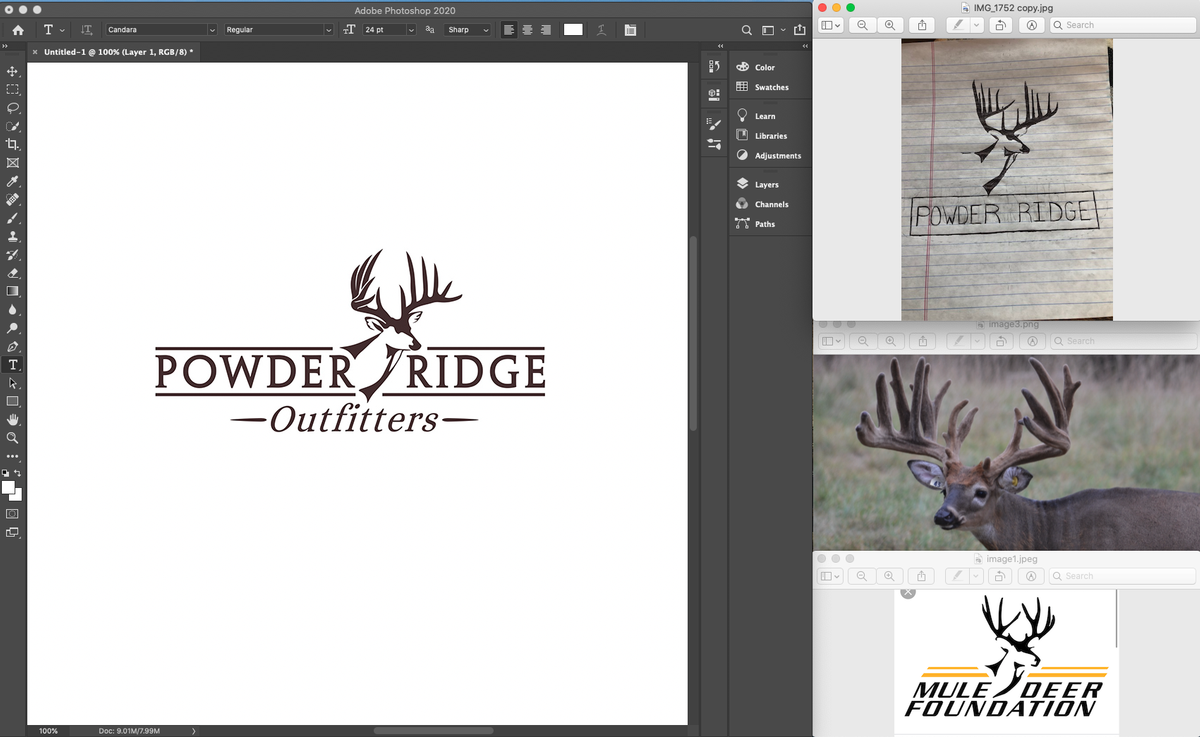 Fully Custom Hand Drawn Logos Hunting Lease Logo