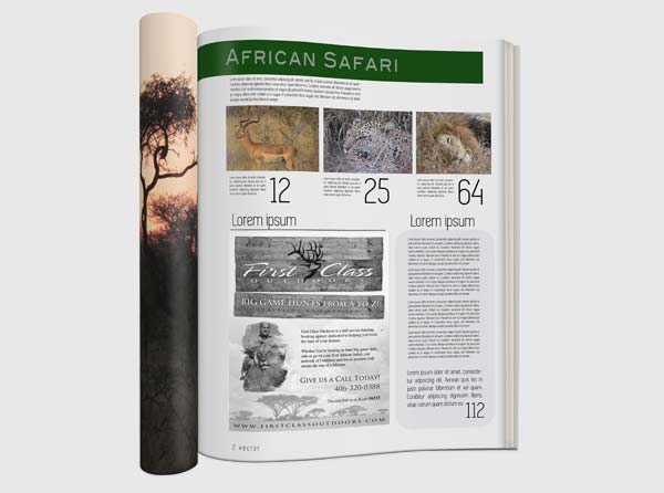 View Hunting Magazine Ad Design