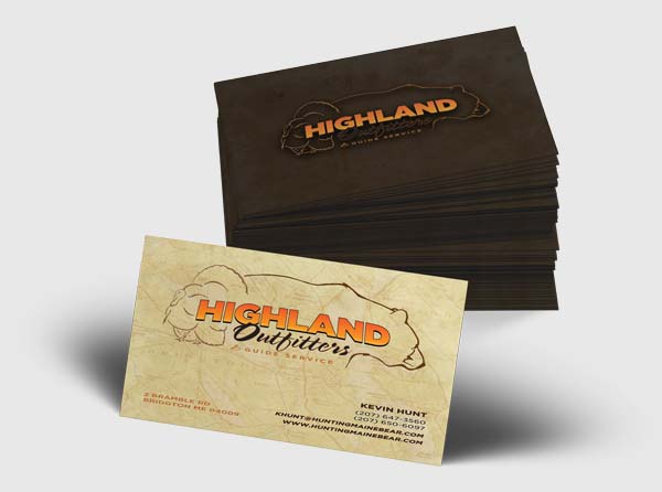 Big Game Outfitter Business Cards