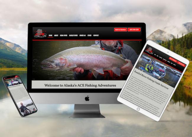 View Alaska Charter Fishing Web Design