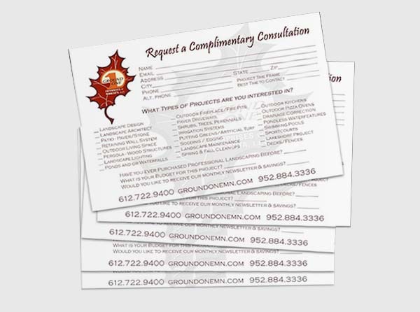 View Contest Form Design for Landscaping Company