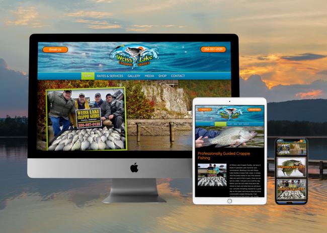 View Professional Crappie Fishing Guide Web Design