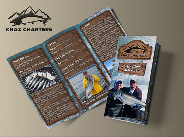 View Custom Brochure Design for Charter Fishing Businesses