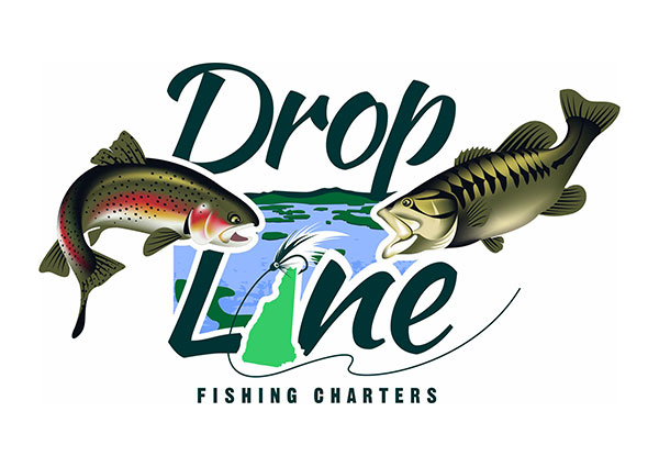 View Drop Line Fishing Charters Logo Design