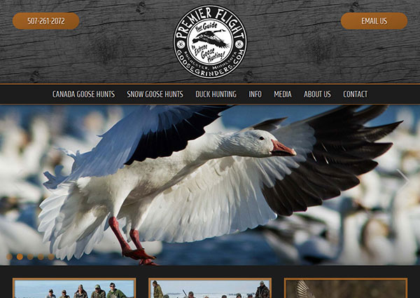 View Waterfowl Hunting Web Design