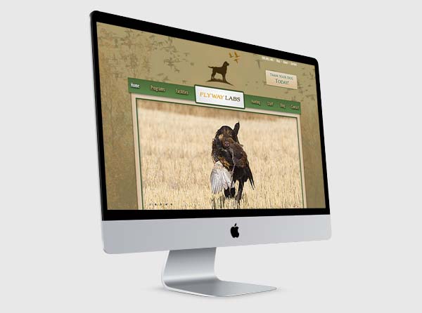 Hunting Dog Web Design Dog Breeder Website Design