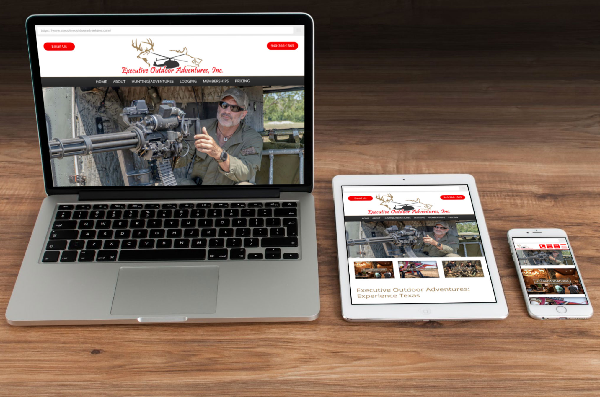 View Texas Helicopter Hunting Outfitter Web Design