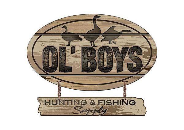 Hunting Fishing Supply Logo Design by 3plains