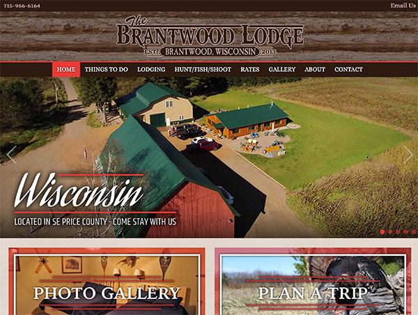 View Wisconsin Hunting Lodge Web Design