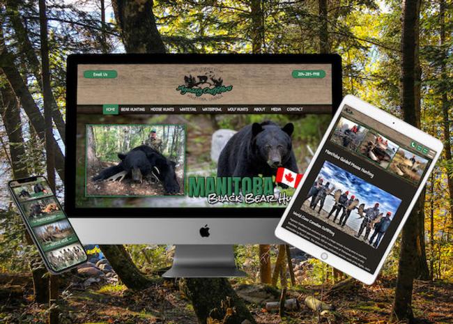 View Manitoba Hunting Outfitter Website Design