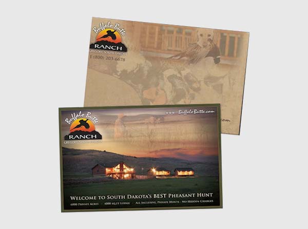 Gold Postcard Design from 3plains Custom Post Cards