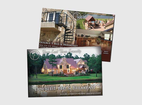 Promotional Postcard for Bed and Breakfast Logo Design for Bed & Breakfast