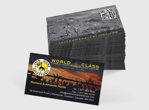 View Caribou Hunting Outfitter Business Cards