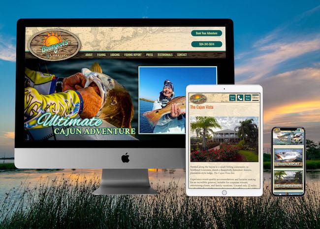 View Louisiana Fishing Charter Web Design