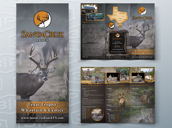 View Brochure Design for Texas Hunting Ranches