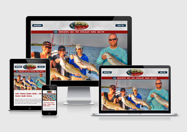 View Web Design for Lake Texoma Fishing Guide