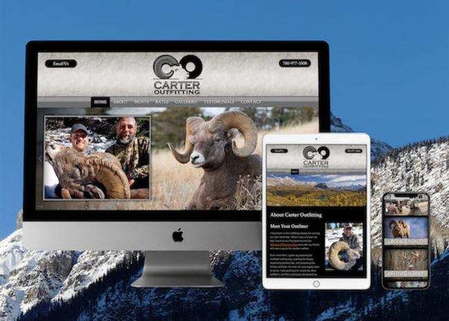 View Trophy Alberta Bighorn Sheep Hunting Web Design