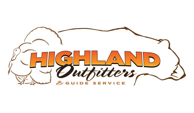 Turkey Bear Combo Logo Hunting Outfitter Logo